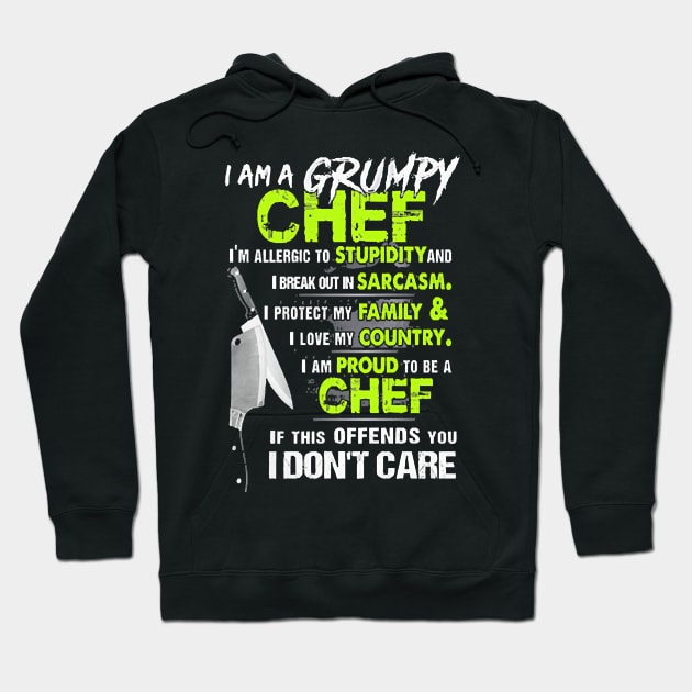 Proud To Be A Chef Hoodie by melinhsocson